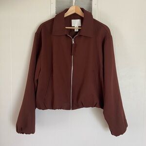 Brown Zip-Front H&M Women's Jacket